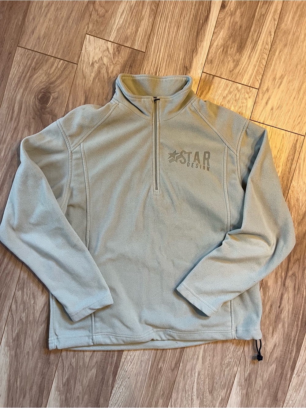 2000s North End faded green quarter zip fleece jacket